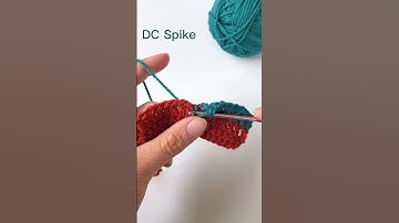 Crochet Stitch Tutorial: Double Crochet Spike Stitch #crochet #shortscrochet #crochettutorial