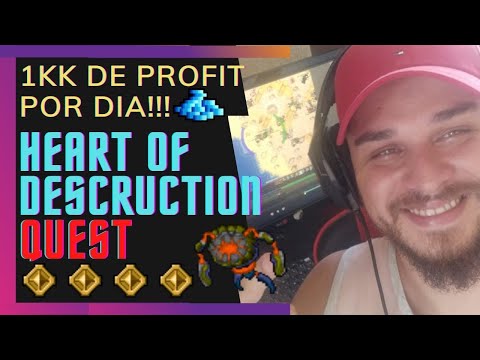 TIBIA - GOLD TOKEN QUEST HEART OF DESTRUCTION QUEST PARTE 1 - ACESSO GT ZAO - RUPTURE