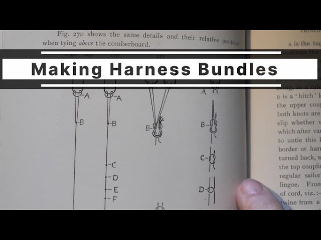 Making Jacquard Harness Bundles - YouTube