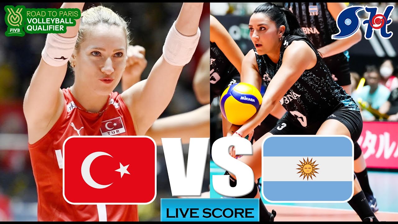 Turkey Women vs Argentina Women Volleyball Live Play by Play FIVB Road to Paris Volleyball Qualifier