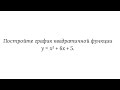 Построение графика квадратичной функции (параболы). Пример 1