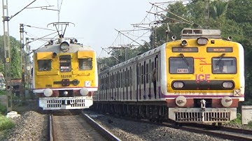Dangerous Honking Wap4 Livery Intercity Express+Katwa Howrah ICF Local Train Skip Railgate