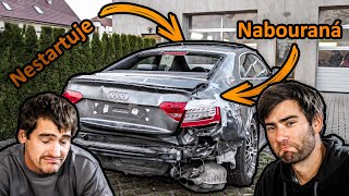 Naše zánovní zbořená Audi RS5 už ani nestartuje! | Nejlevnější Audi RS5 #2