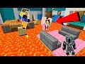 Minecraft: THE NEIGHBOR'S FLOOR IS LAVA!!! - Mini-Game