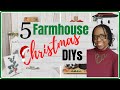 *NEW* 5 FARMHOUSE CHRISTMAS DIYS | 5 UNDER 5 COLLABORATION - OCT. 2022