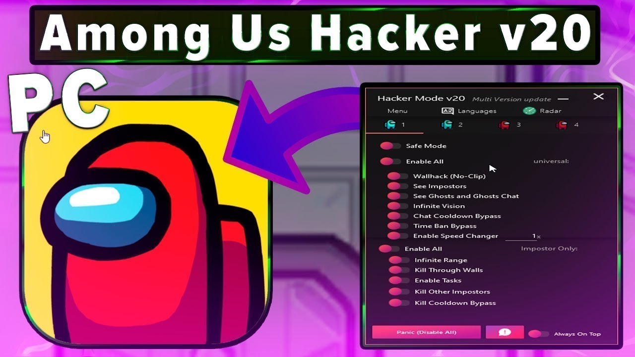 Among us читы 2024. Among us Mods PC. Among us Hack PC. Among us v2020.10.22s by Pioneer.