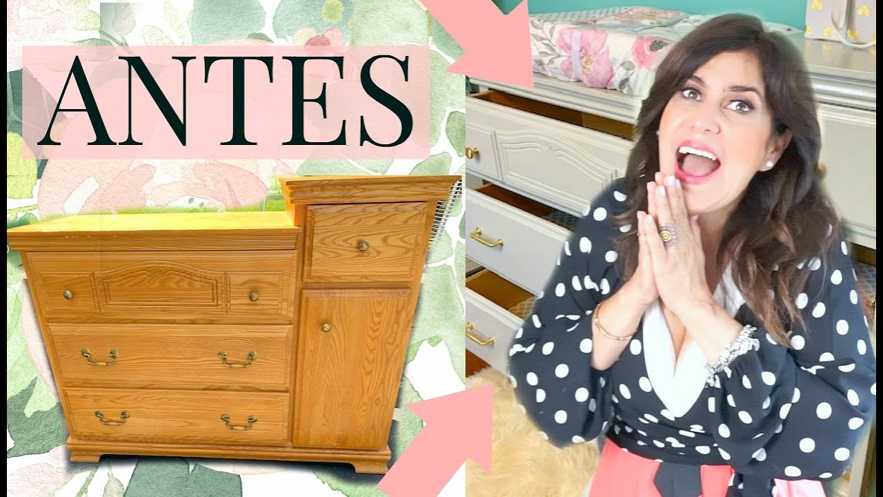DIY BABY DRESSER 💓 COMO PINTAR Y DECORAR UN MUEBLE PARA ROPA DE BEBE