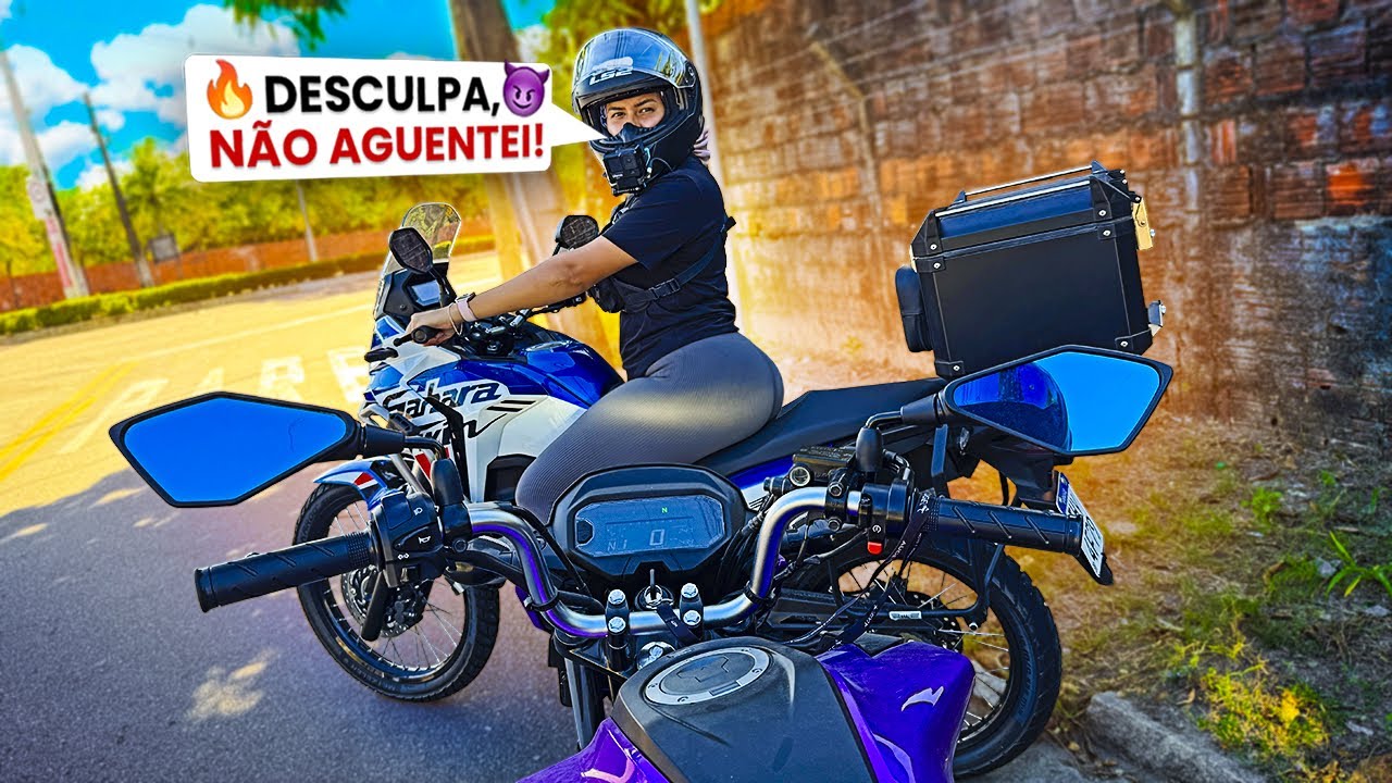 JAMILLY NÃO AGUENTOU E ACELEROU FORTE A SAHARA 300 TWIN!!! 😱
