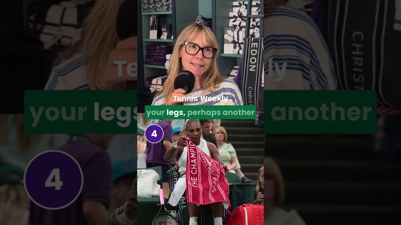 Listen up Iga! Here are Christy's tips for stealing towels at Wimbledon #wimbledon #swiatek #tennis