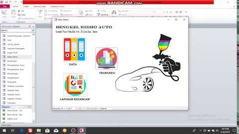 Tutorial Penggunaan Sistem Pencatatan  Akuntansi Berbasis Ms. Access 2013