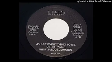 THE FABULOUS DIAMONDS  'you're everything to me' (rock mix) LINIC RECORDS 198X (7')