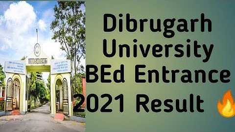 #Dibrugarhuniversity #cet #BEd Dibrugarh University B. Ed CET Result🔥🔥