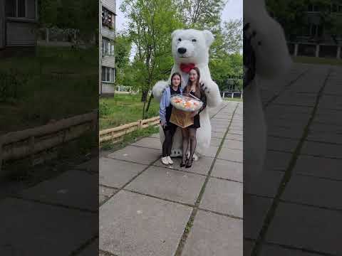 Закажите экспресс-поздравление от Белого Мишки в Киеве и Киевской области! 'Аниматор Киев ин юа'