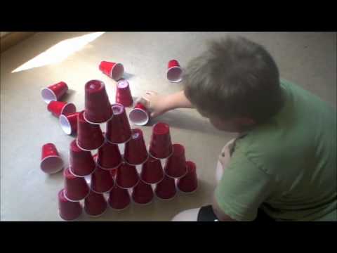 "interactive" cup knocking down Game