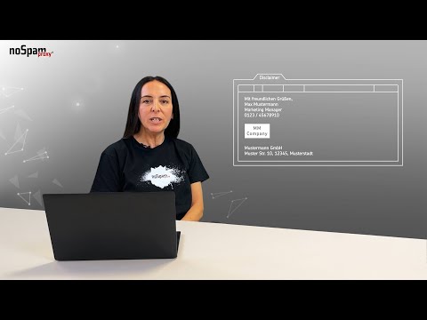 NoSpamProxy Disclaimer – Create Email Disclaimers quickly and easily - video from NoSpamProxy
