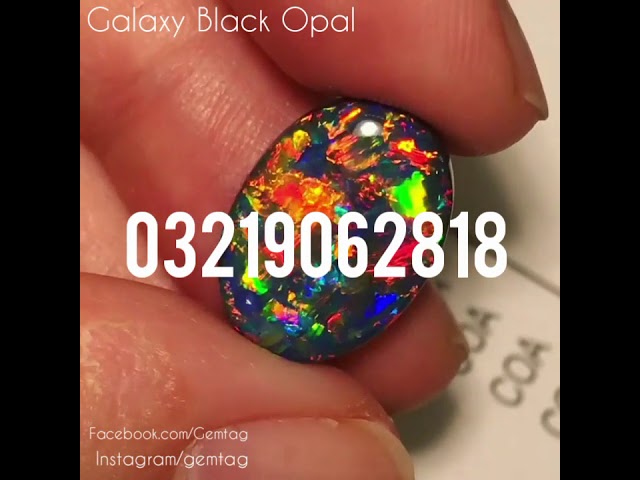 Black Opal in Pakistan galaxy black Opal Australian opal price in Pakistan... - YouTube