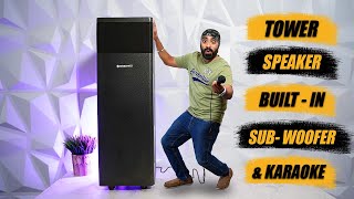 Zebronics - Bt800Ruf Tower Speaker Sub - Woofer Built In Mic 🎤 Karaoke Bluetooth Usb Fm 🔥