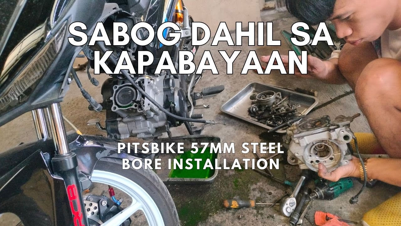 SNIPER 150 NOISY HEAD REPAIR | PITSBIKE 57mm STEEL BORE FOR SNIPER 150 INSTALLATION