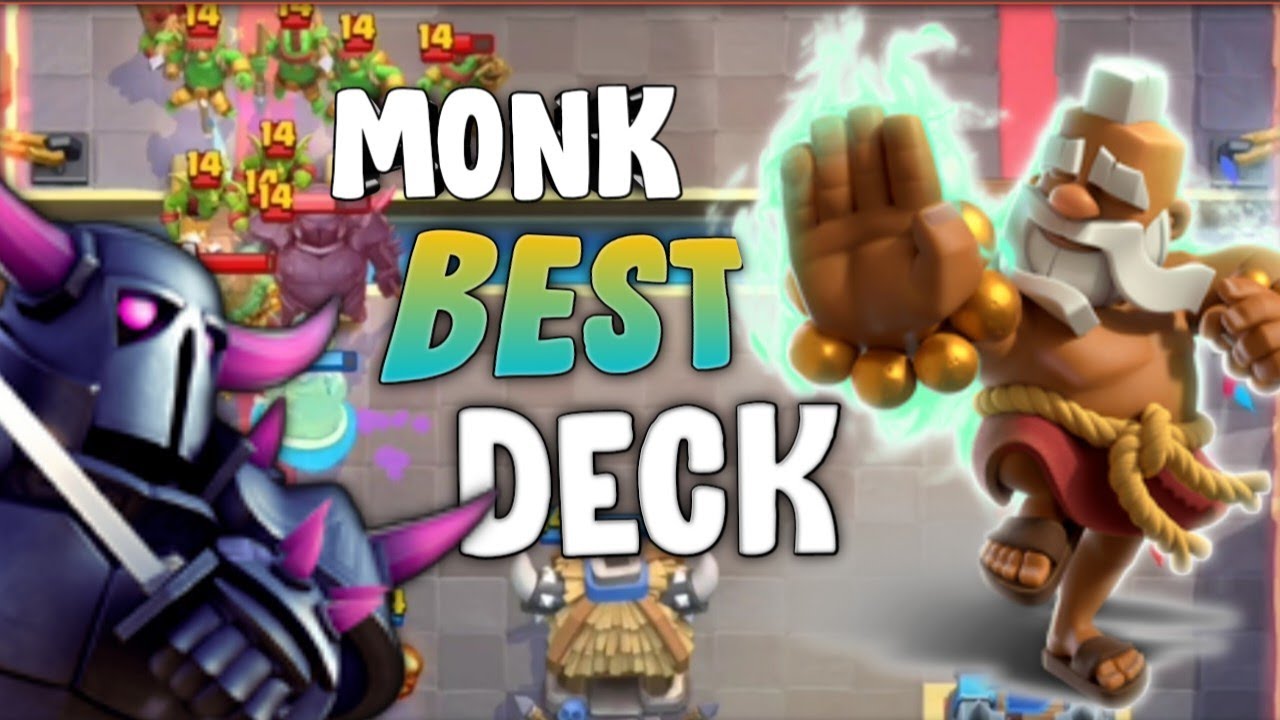 clash royale best deck / clash royale monk deck be like with funny moments   #1 monk deck be like / best mega monk deck in clash royale #clashroyale  #cr #coc #gurucr #