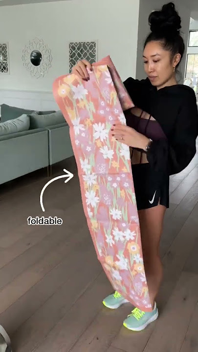 If you're always on the go, this yoga mat is perfect for you. #yoga #pilates #fitness
