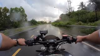 Motorcycling Mui Ne, Phan Thiet, Vietnam - Rainy day - Stunning light - Monster 796