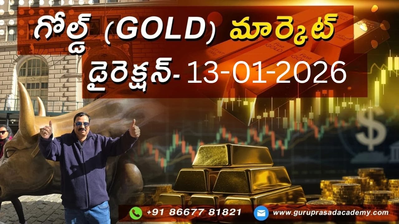 GuruPrasadAcademy| గోల్డ్ (GOLD) మార్కెట్ డైరెక్షన్ (13-01-2025)
