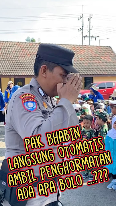 Pak Bhabin langsung hormat siapa yang di temui bolo… #tetapsesuaijalur #lucu #polisi #polri