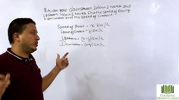 Class-10- Linear Equations in two Variables- Applications-UPSTREAM AND DOWNSTREAM Word Problems.