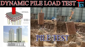 Pile Load Test at site | Dynamic Pile Test | PDA Test