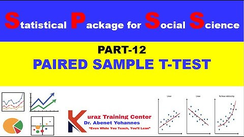 Paired Sample t  test using  SPSS  IN AMHARIC-Part 12
