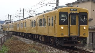 【4K】JR福塩線　普通列車115系電車　ｵｶF-02編成+ｵｶF-03編成