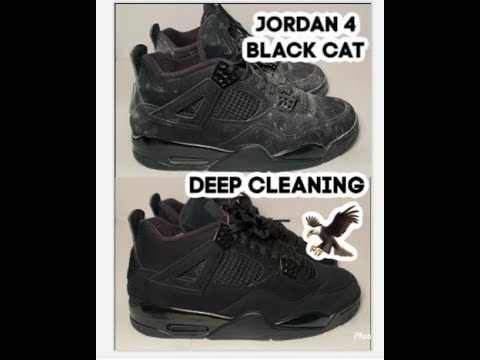 how to clean air jordan 4 black cat
