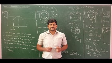 Lecture 8 - Critical thickness of insulation - Module 1- Heat Transfer by GURUDATT.H.M