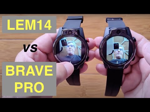 LEMFO LEM14 vs ROGBID BRAVE PRO: Android 10 MT6762 Dual Cam 4GB/64GB 5ATM Waterproof 4G Smartwatches