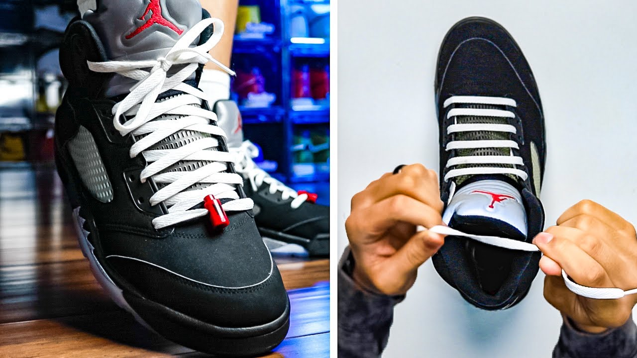 How Do You Lace Your Jordan 5s with Lace Locks? 