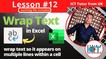 Lesson 12: Wrap Text in Excel | Break Text to Multiple Lines | Shrink to Fit | FREE Excel Course