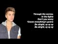Justin Bieber - Be Alright Lyrics (Studio Version)
