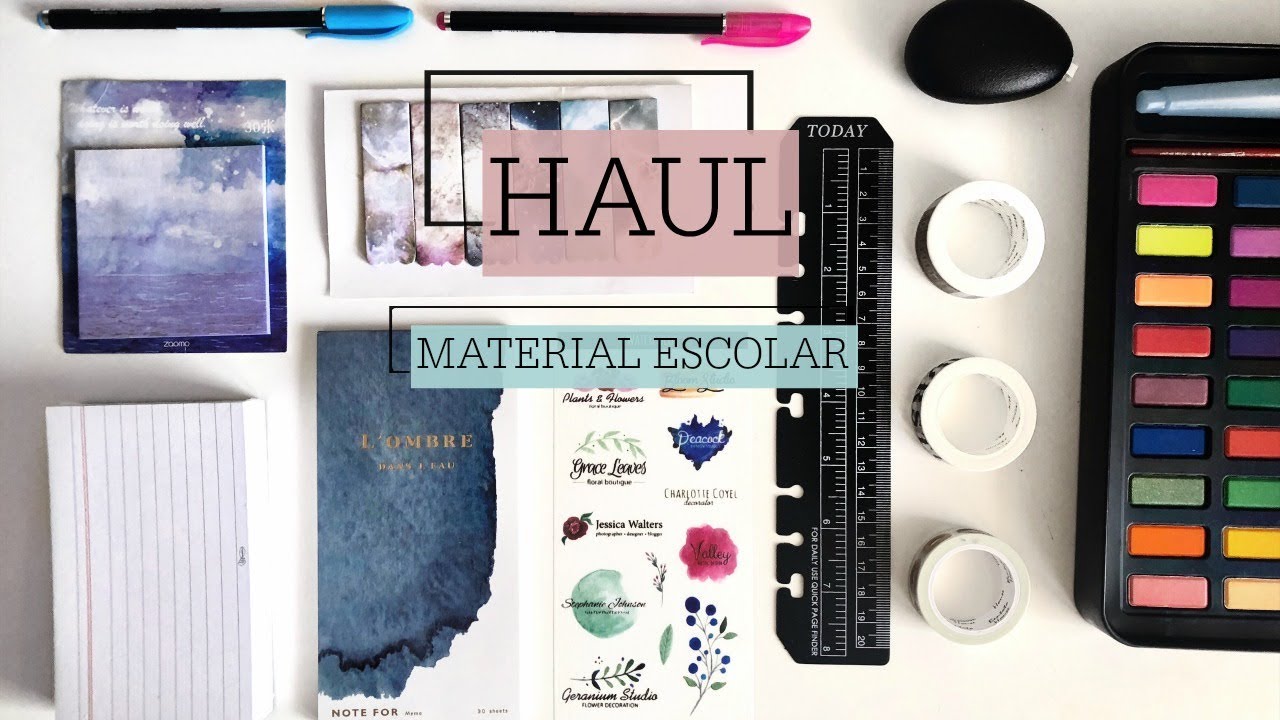 HAUL MATERIAL ESCOLAR | TIENDAS ONLINE | #BackToSchool2018