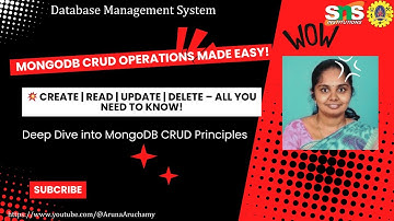 MongoDB CRUD Operation - Create | Database Management Systems | SNS Institutions