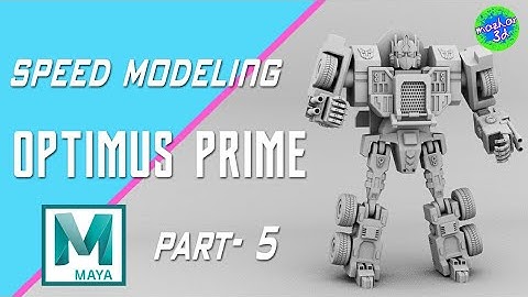 Speed Modeling | Optimus Prime | Transformer | Maya Tutorial | Time Lapse