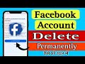 Facebook Account Delete Kaise Kare | How To Delete Facebook Account Permanently | fb id delete 2024