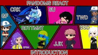 Fandoms React | 2X | KPDH, CRK, SU, GF, JJK, TWD, BSD, ROTTMNT