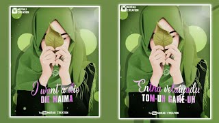 I want a lie die song π Gaana song π Tamil love Song π Murali Creation