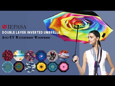 SIEPASA Spar. Saa Double Layer Inverted Umbrella | Amazon