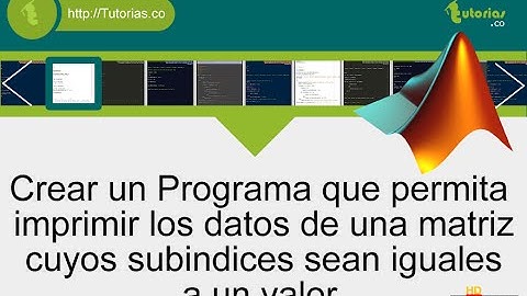 arrays – matLab (imprimir datos subindices igual a valor)