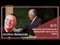 B73 Discurso de Fernando Belaunde Terry en la ONU