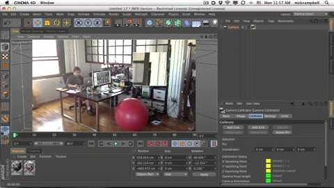 Cinema 4D R14 Tutorial : Camera Calibration Quick Start
