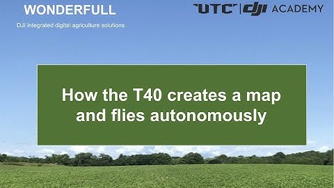 How the T40 creates a map  and flies autonomously in real field test