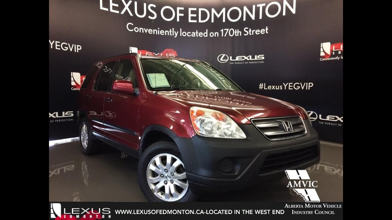 Used 2005 Red Honda Cr V 4wd Ex Auto In Depth Review Edmonton Ab Canada