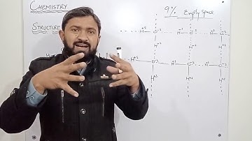 Structure of Ice || Chemistry Part-1 || Liquids (Lecture-09) II In Urdu | in Hindi with M.Yasin